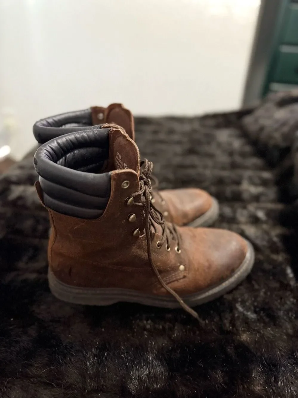 Outdoor Exchange Mens Steel Shank work Boots Sz 12 leather